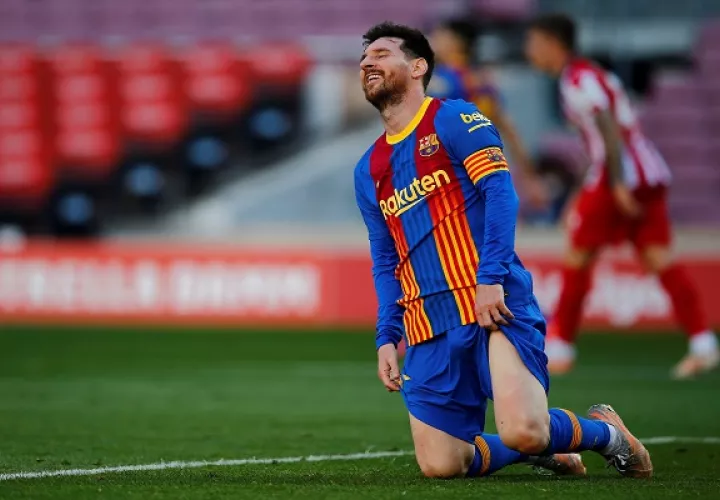 Leo Messi no pudo evitar el empate del conjunto culé. Foto: EFE