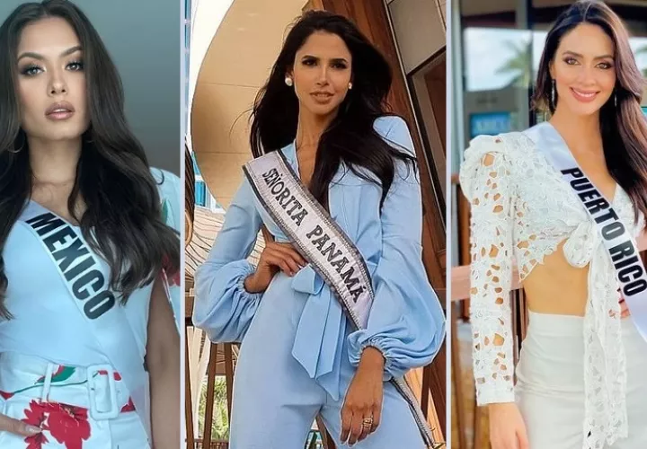 Candidatas de México, Panamá y Puerto Rico. Instagram