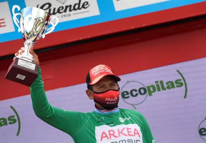 El ciclista colombiano del equipo Arkea, Nairo Quintana.