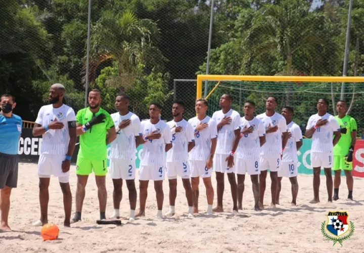 Selección de fútbol playa de Panamá. Foto:Fepafut