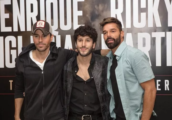  Enrique Iglesias, Sebastián Yatra y Ricky Martin. Foto: Instagram / @enriqueiglesias