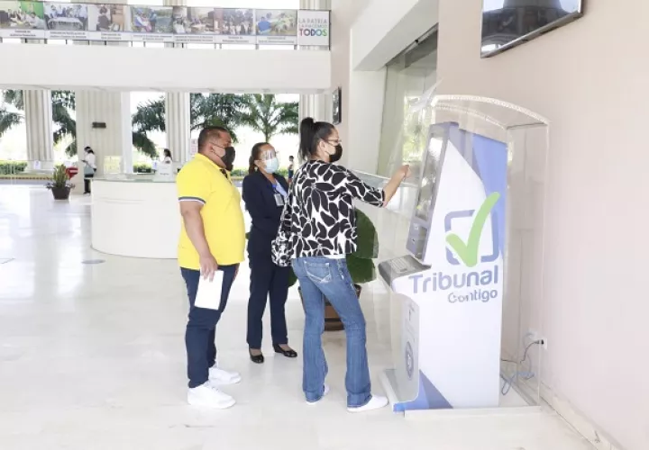 Quiosco ubicado en la sede principal de Tribunal Electoral.