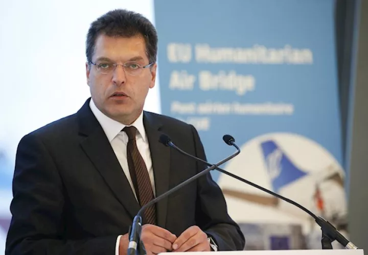 El comisario de Ayuda Humanitaria y Gestión de Crisis, Janez Lenarcic. Foto: EFE