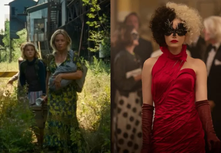 'A Quiet Place Part II' y 'Cruella'. Fotos: Instagram