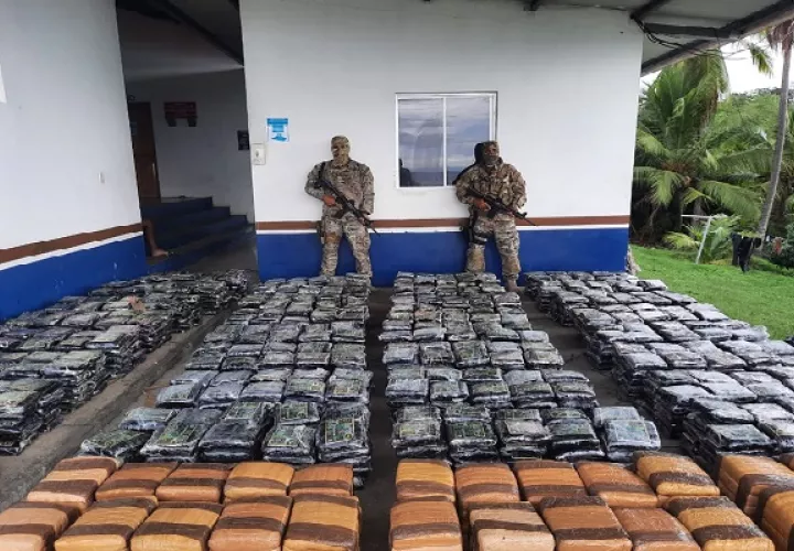 El Senan logró la incautación de las sustancias ilícitas en conjunto con la Fiscalía de Drogas de Chiriquí.  Foto: Cortesía Senan