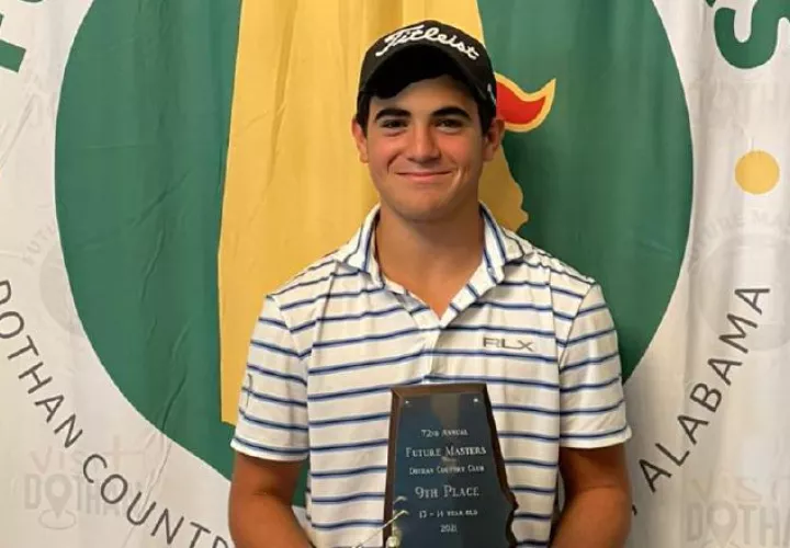 Samuel Durán cerró su participación en el torneo con un registro de 31, en los últimos nueve hoyos. Cortesía Roberto Durán