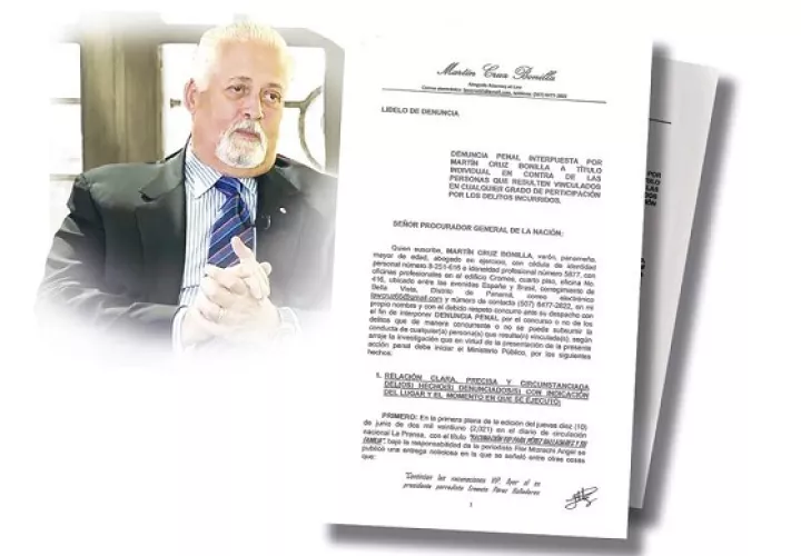 La denuncia fue presentada ante el Ministerio Público. 