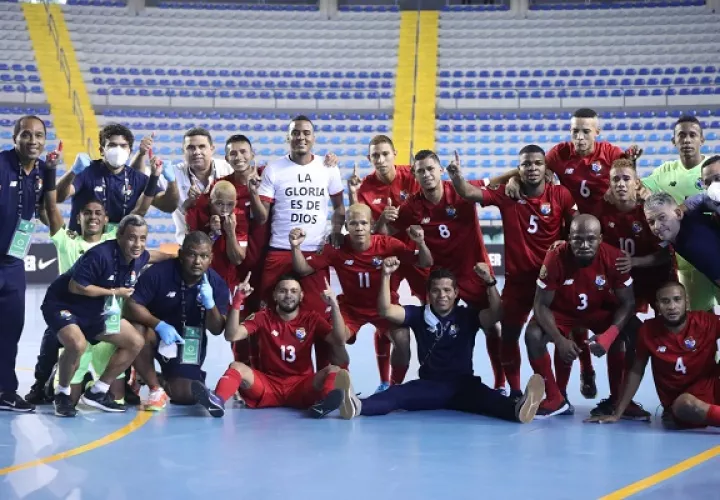 Elenco nacional de futsal. Foto:Fepafut