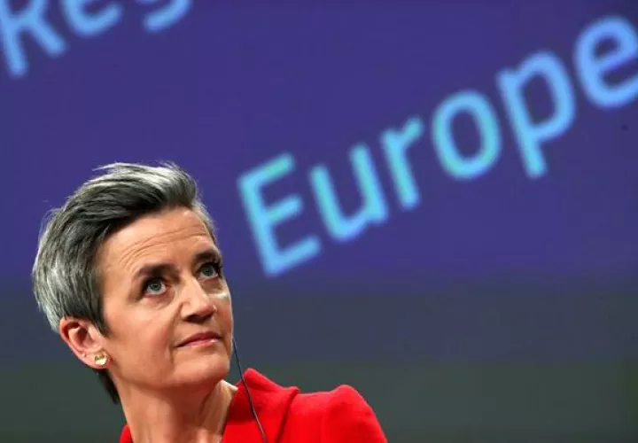 La vicepresidenta de la CE y responsable de Competencia, Margrethe Vestager. Foto: EFE