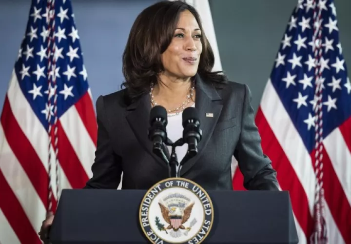 Vicepresidenta de EE.UU., Kamala Harris. Foto: EFE