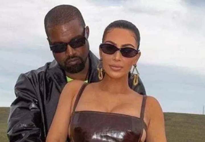 Kanye West y  Kim Kardashian. Foto: Archivo
