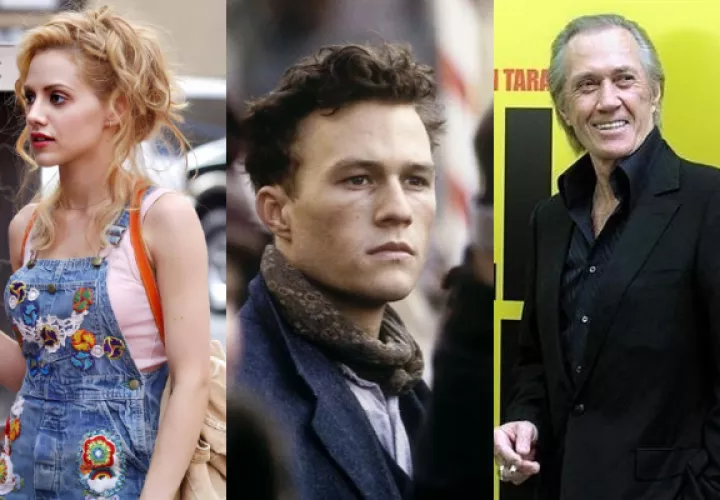 Brittany Murphy, Heath Ledger y David Carradine. Fotos: Instagram