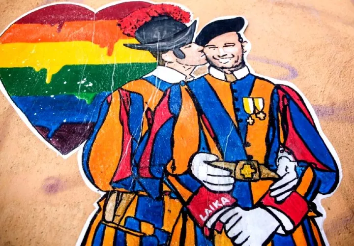 El colectivo LGBT de Italia salió hoy a la calle en diferentes ciudades del país. Foto: EFE