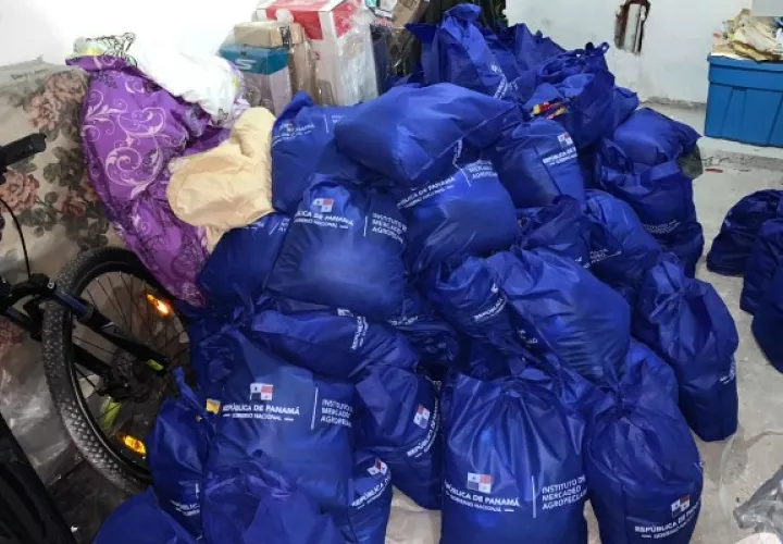 Ministerio Público investiga uso irregular de bolsas de alimentos del programa Panamá Solidario. Foto: Cortesía Ministerio Público
