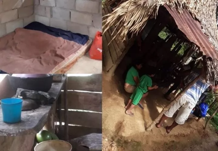 Duermen en el piso con sus hijos por falta de recursos para comprar una cama digna. Foto: Cortesía Cristian Contigo