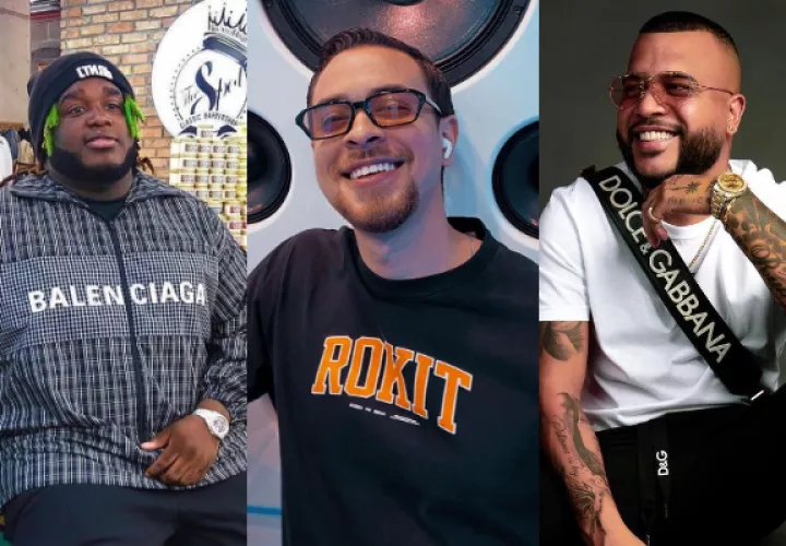 'Sech', 'BK' y Dimelo Flow. Fotos: Instagram