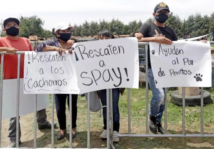 Socavón en México supera los 120 metros de diámetro y los 50 metros de profundidad.  Foto: EFE