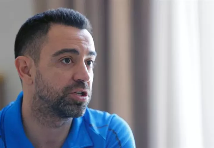 Xavi Hernández, excapitán del Barcelona y actual entrenador del Al Sadd catarí. Foto:EFE