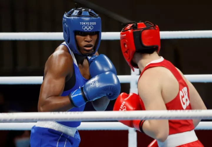 Atheyna Bylon llegó hasta cuartos de final de los Juegos de Tokio. Foto: EFE