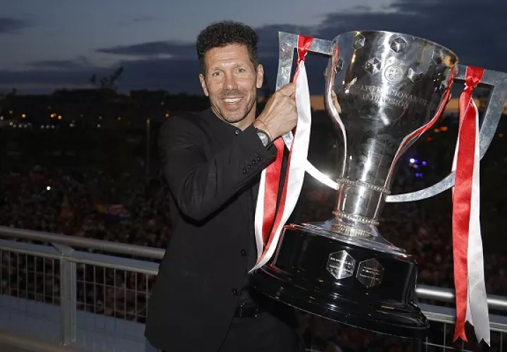 Simeone ha dimensionado deportivamente el club con la clasificación constante para la Liga de Campeones. Foto Cortesía: @atleti