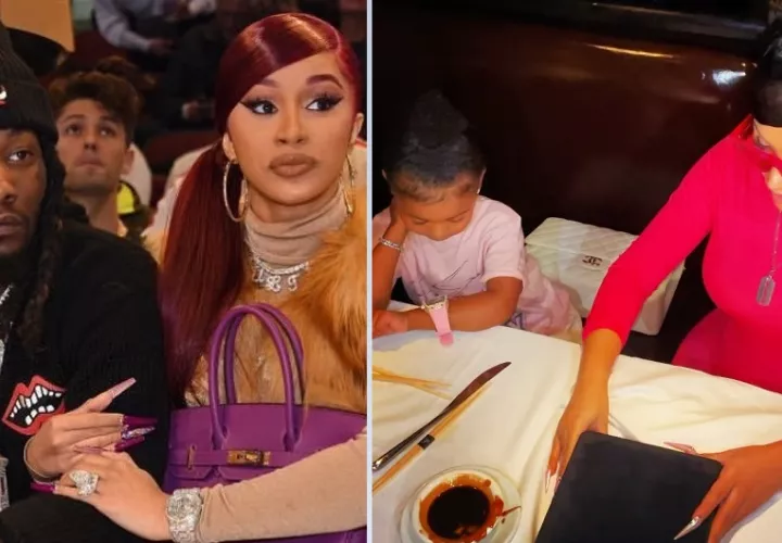 Cardi B entrega un regalo a su hija. Instagram