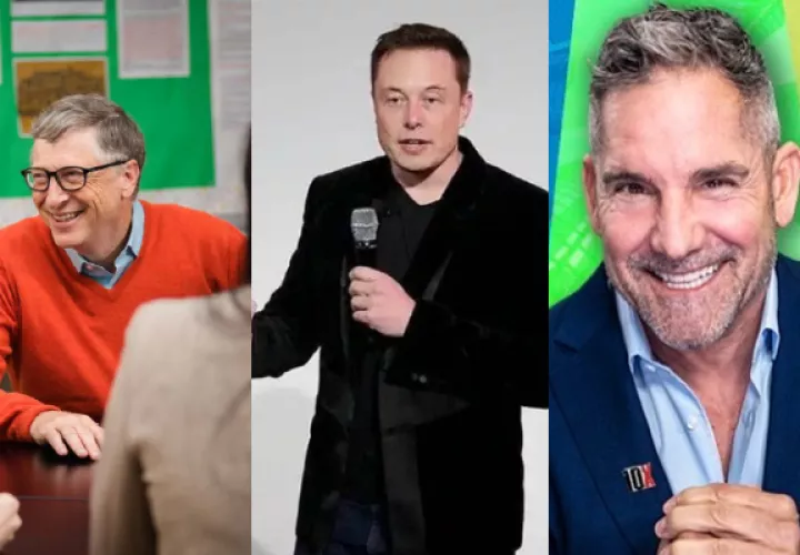 Bill Gates, Elon Musk y Grant Cardone. Fotos: Instagram / Internet