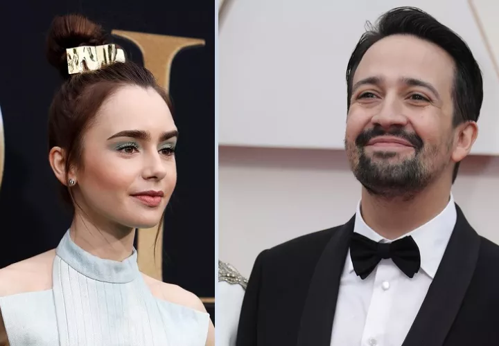 Lily Collins, protagonista de 'Emily in Paris' y Lin-Manuel Miranda de 'Hamilton'. EFE