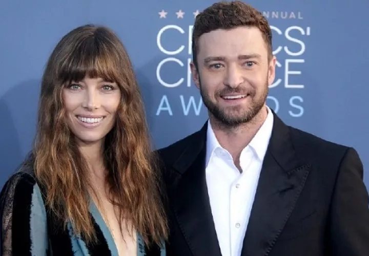 Jessica Biel y su marido el actor y cantante Justin Timberlake.  Foto: EFE
