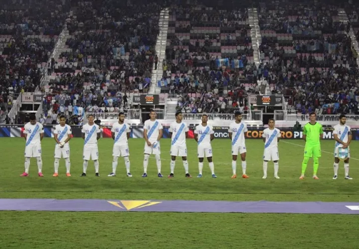 Jugadores de Guatemala. Foto:Twitter
