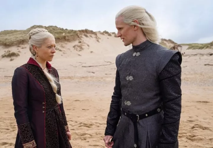 La princesa Rhaenyra Targaryen y el príncipe Daemon Targaryen. Foto: HBO / Twitter