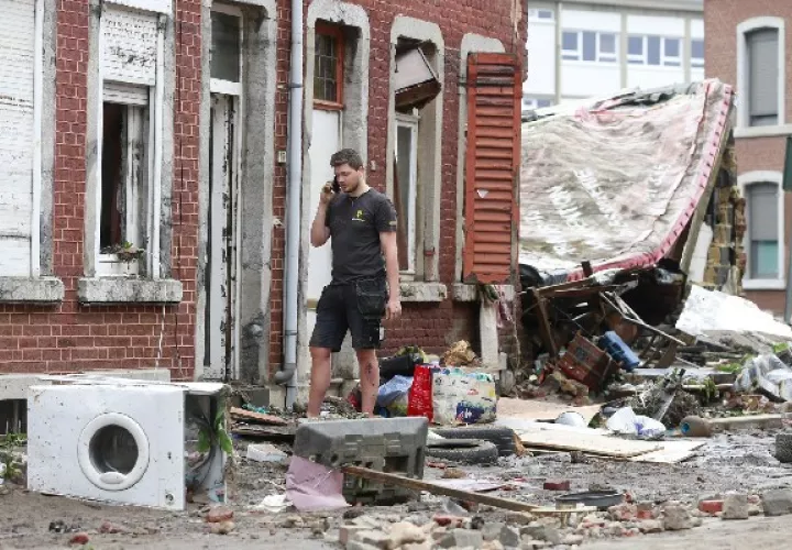   Bélgica se enfrenta a las inundaciones más catastróficas que haya visto. Foto: EFE