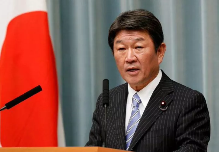 El  ministro japonés de Asuntos Exteriores, Toshimitsu Motegi. Foto: EFE
