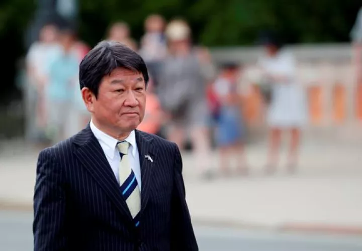 En la imagen, el ministro japonés de Asuntos Exteriores, Toshimitsu Motegi. Foto: EFE