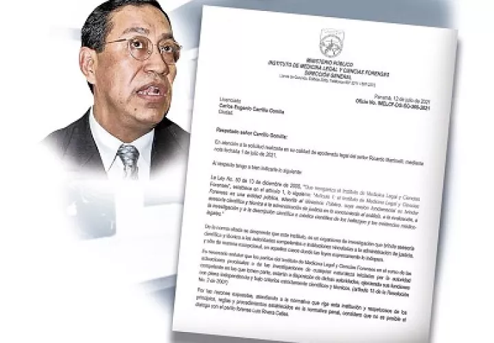En una nota que lleva la firma de José Vicente Pachar, se le negó a la defensa de Ricardo Martinelli un diálogo con Rivera Calle, aduciendo que esto viola la ley.