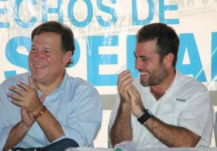 Juan Carlos Varela, expresidente de la República, y Mario Etchelecu, exministro de Vivienda. 