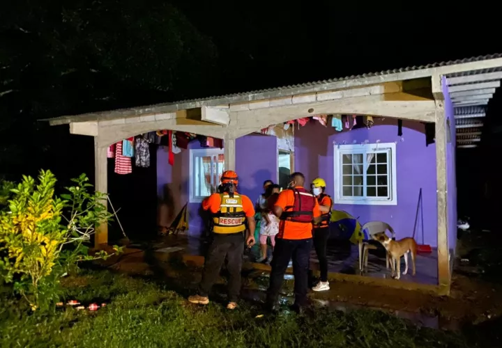 Seis viviendas resultados afectadas en la comunidad de San Andrés. Foto: Melquiades Vásquez