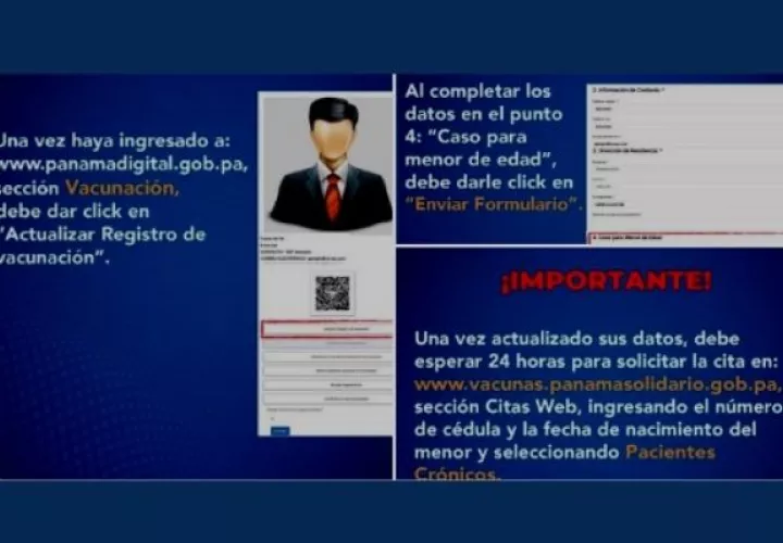 Panamá inicia vacunación de mayores a 12 años con enfermedades crónicas. Foto: Cortesía