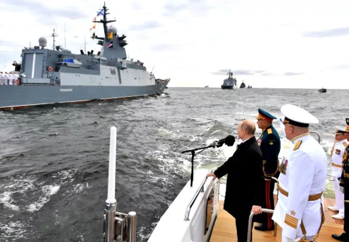 El jefe El Jefe del Kremlin se refirió a las armas hipersónicas de alta precisión que sigue perfeccionando Rusia. Foto: EFE