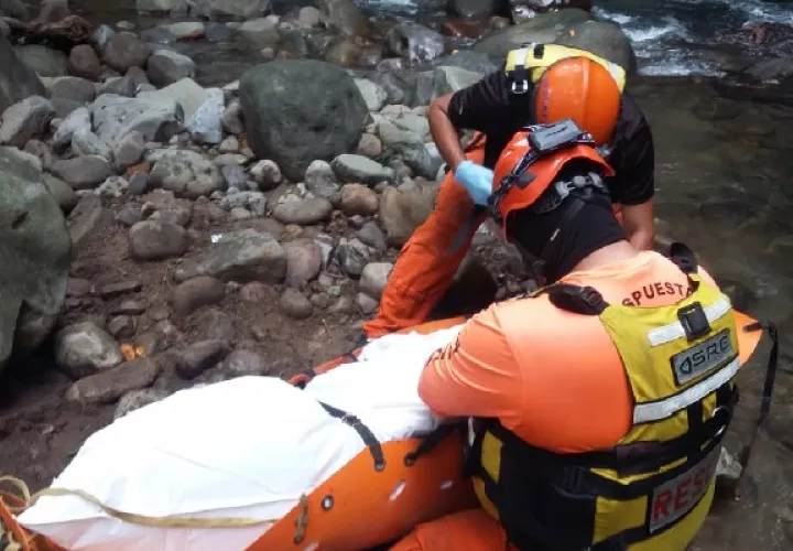El cuerpo del ciudadano fue ubicado el pasado 4 de febrero en el río Escarrea en el corregimiento de La Estrella. Foto. José Vásquez