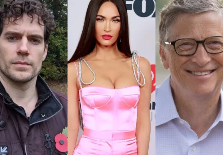 Henry Cavill, Megan Fox y Bill Gates. Instagram