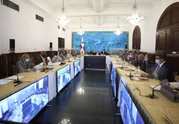 El Consejo de Gabinete se reúne una vez por semana y luego de concluido se divulga una nota de prensa sobre lo aprobado. Cortesía