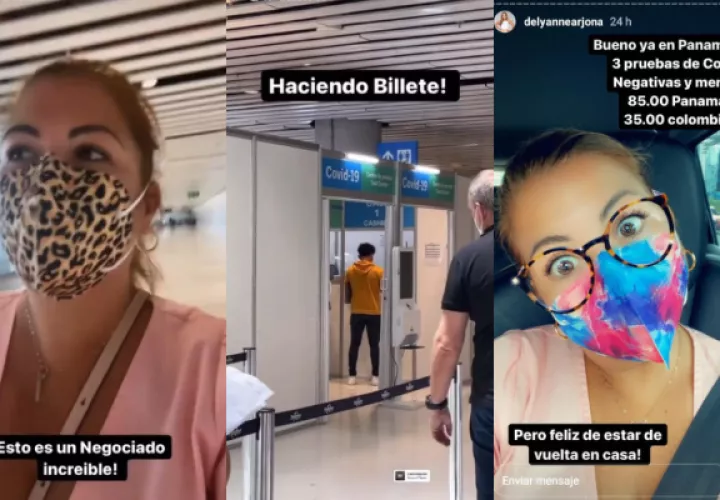 Secuencia de las historias de Delyanne Arjona. Foto: Instagram