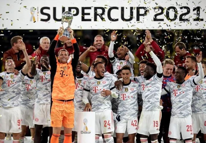 Bayern de Múnich levanta su novena Supercopa de Alemania. Foto: EFE