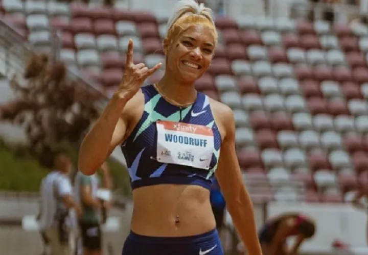 Gianna Woodruff clasificó a la final de los 400 metros con vallas en Tokio. Foto: Cortesía Gianna Woodruff