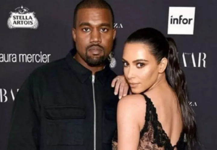 Kanye y Kim.  Foto: Archivo