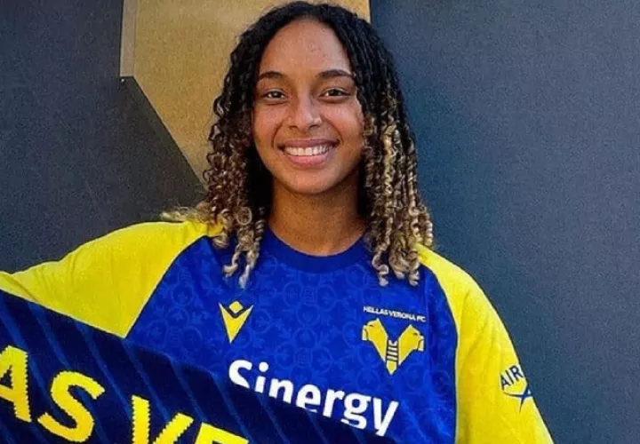 Lineth Cedeño ya tiene experiencia en Europa. Foto: Cortesía Hellas Verona