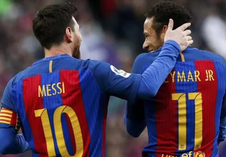 Leo Messi y Neymar Jr. le dieron mucha alegría al Barcelona. Foto: EFE