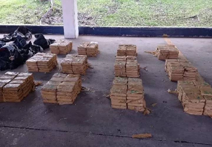 La droga fue ubicada dentro de un contenedor. Foto: Cortesía Senan