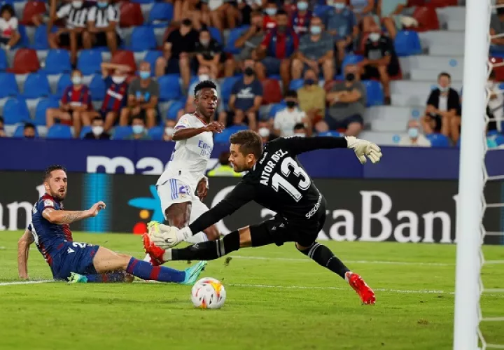 Vinicius Jr. fue protagonista con un doblete. Foto: EFE