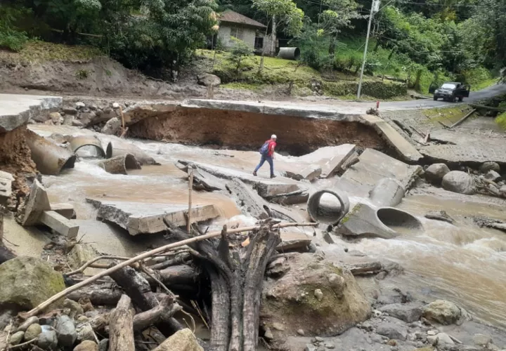 Esta vía permitía la comunicación con los poblados de La Laguna, Lajas, y Río de Jesús. Foto: Eric A. Montenegro